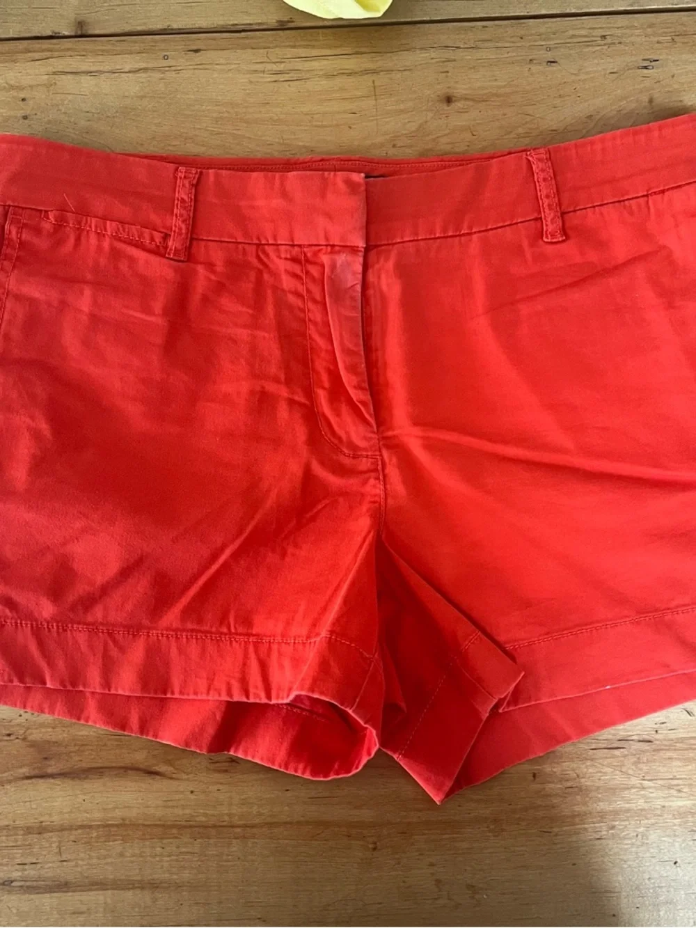 J. Crew Cotton Chino Shorts Trio - Yellow, Orange Light Pink - Picture 4 of 10